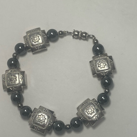 Aztec Bead and Hermatite Bracelet - Picture 1 of 5